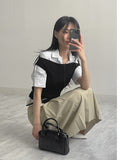 Grip Ribbed Off-Shoulder T-Shirt