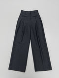 Lip Pocket High Waist Long Slacks