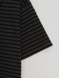 Todd Pigment Stripe Short Sleeve Collar Tee
