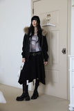 Pair Unbalance Flare Skirt