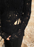 CROCHET RIBBON KNIT