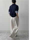 Mohair collar half knit