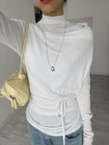 [SET] Luca Strap Drape T-shirt