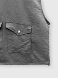 Crop Washer Pocket Hood Vest