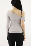 Ray Unbalance Shirring Tee