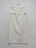 Lauder linen H-line long skirt