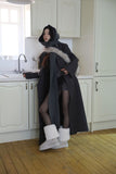 Odd knit hood muffler