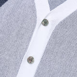 Argyle Pattern Needle Short Sleeve Cardigan
