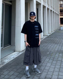 Nylon Big Cargo Bermuda Pants
