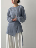 Edin Wrap Loose Fit Blouse
