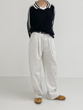 Waffle Collar Overfit Knit