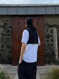 Crop Layered Hood Vest