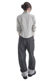 KNEE CUT CURVE PANTS
