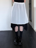 STRING LAYERED SHEER SKIRT