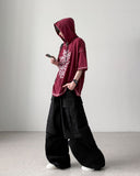 Enough Hooded Half Knit