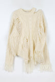 Bohemian Damaged Slit Knit