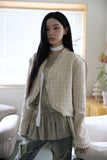Bolero tassel tweed jacket