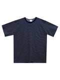 Stripe half T-shirts