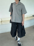 Non-fade Big Cargo Bermuda Denim