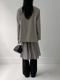 Stripe Single Overfit Blazer