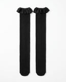 RUFFLE TOP LONG SOCKS