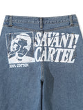 Warner Stone Printed Denim Pants