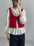 Julie Frill Round Neck Blouse