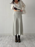 Satin Mermaid Long Skirt