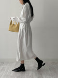 [Setup Available] Pin Pleated Long Skirt