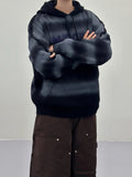Blurry Spray Hood Knit