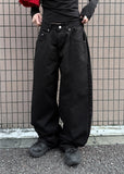 SOLID TWILL WIDE PANTS