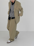 [unisex] Polka Two-tuck Bijo Wide Slacks