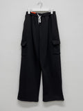 [unisex] Brushed cargo wide training pants
