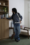 Notch Rivet Pintuck Denim