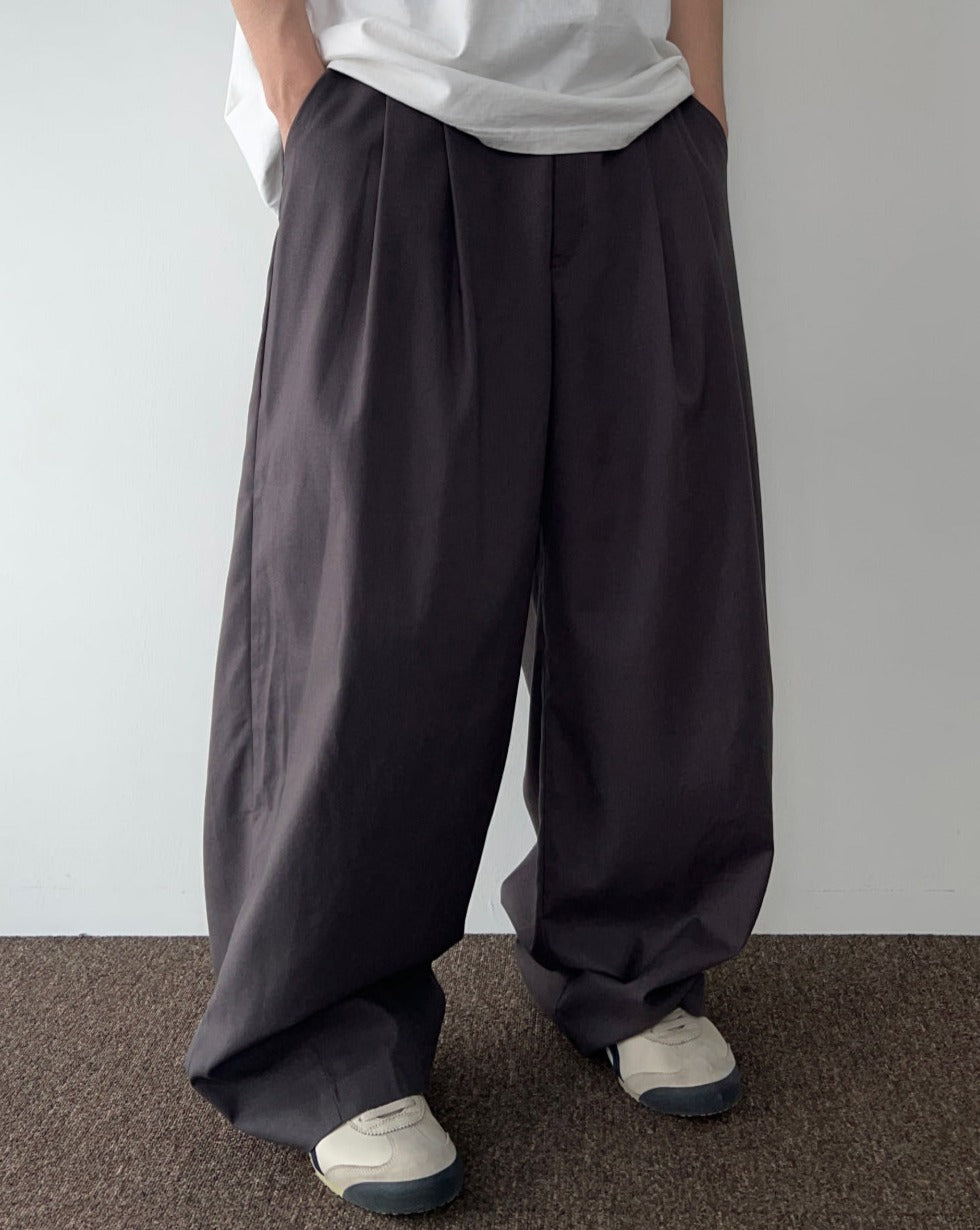【KOOLOSET】Cooling Linen Two-Tuck Balloon Pants KOOLOSET (クロゼット) - クーリングリネンツータックバルーン