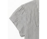 GINGHAM CHECK PUFF SHIRT