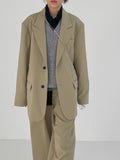 [unisex] Polka Raffel Overfit Single Blazer