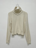Raglan Two-Way Knit Zip Up