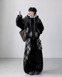 Checkered Layered Balloon Pants