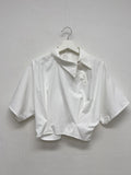 Hope Unbalanced Collar Blouse