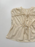 Jijel shirring flare blouse