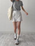 Jacquard Flower Mini Skirt