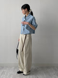 Breeze Denim Crop Shirt