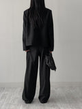 Snap half tweed jacket