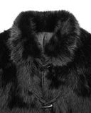 BLACK FUR CROP JACKET