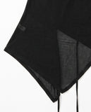 UNBAL DRAPE SLEEVELESS TOP