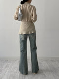 [Skirt SET] Crio Wrap Loose Fit Blouse