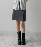 One Slit A-Line Midi Skirt