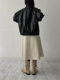 Edison Leather Overfit Blouson Jumper