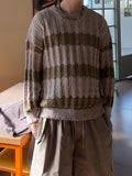 Summer Openwork Stripe Knit